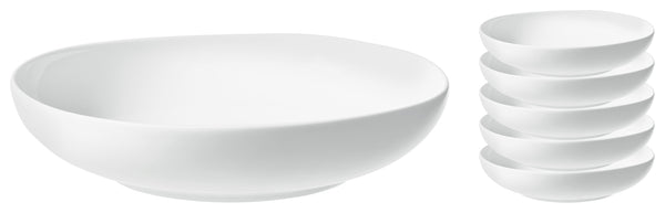 talerz głęboki Ovalize; 810ml, 22x4.9 cm (ØxW); biały; okrągły; 6 sztuka / opakowanie