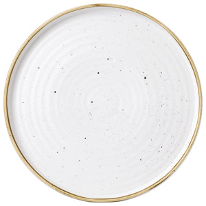 talerz okrągły Stonecast Barley White z podniesioną krawędzią; 27.5x2 cm (ØxW); biały/brązowy; okrągły; 6 sztuka / opakowanie