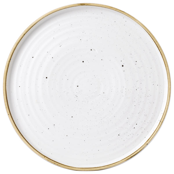 talerz okrągły Stonecast Barley White z podniesioną krawędzią; 27.5x2 cm (ØxW); biały/brązowy; okrągły; 6 sztuka / opakowanie