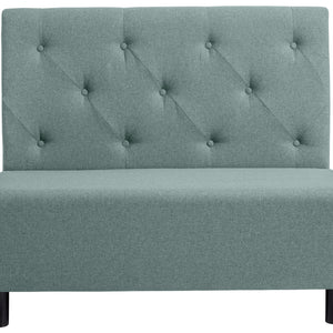 ławka 2-osobowa Lerida II tkanina; 118x62x102 cm (SxGxW); jasny niebieski