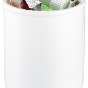 pojemnik stołowy na odpady Porzellan; 12x12 cm (ØxW); biały; okrągły