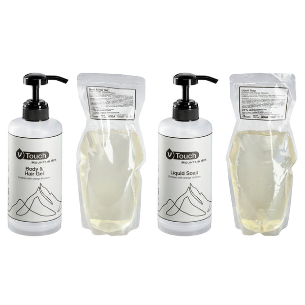 Mustergarnitur Pumpspender V-Touch Mountain Spa 4-teilig; wielokolorowy