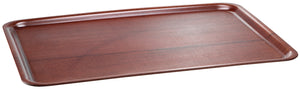 taca z drewna prasowanego Tile; 36x28x1.6 cm (DxSxW); brązowy; prostokątny