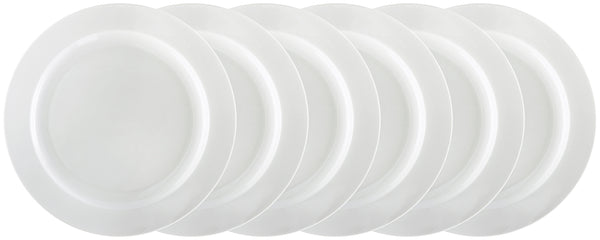 talerz płaski Ronda; 25.5 cm (Ø); biały; okrągły; 6 sztuka / opakowanie