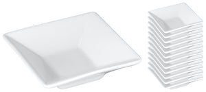 mini miseczki  Stan; 60ml, 7x7x2 cm (DxSxW); biały; kwadrat; 12 sztuka / opakowanie