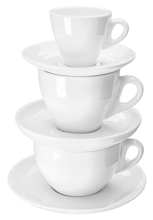 spodek do filiżanki do kawy mlecznej Joy 2.0; 16 cm (Ø); biały; okrągły; 6 sztuka / opakowanie