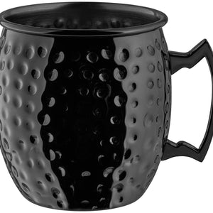 kubek do Moscow Mule  Glendale młotkowany; 550ml, 8.8x9.8 cm (ØxW); czarny