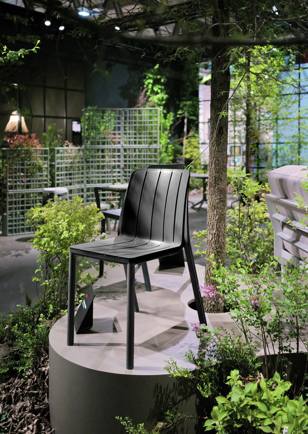 Outdoorstuhl Tiberina stapelbar; 50x56x81 cm (SxGxW); siedzisko antracyt