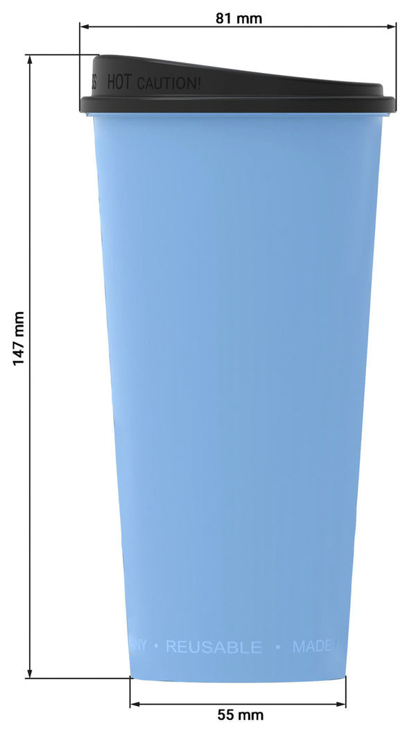 kubek do wielokrotnego użytku Michigan z pokrywką; 400ml