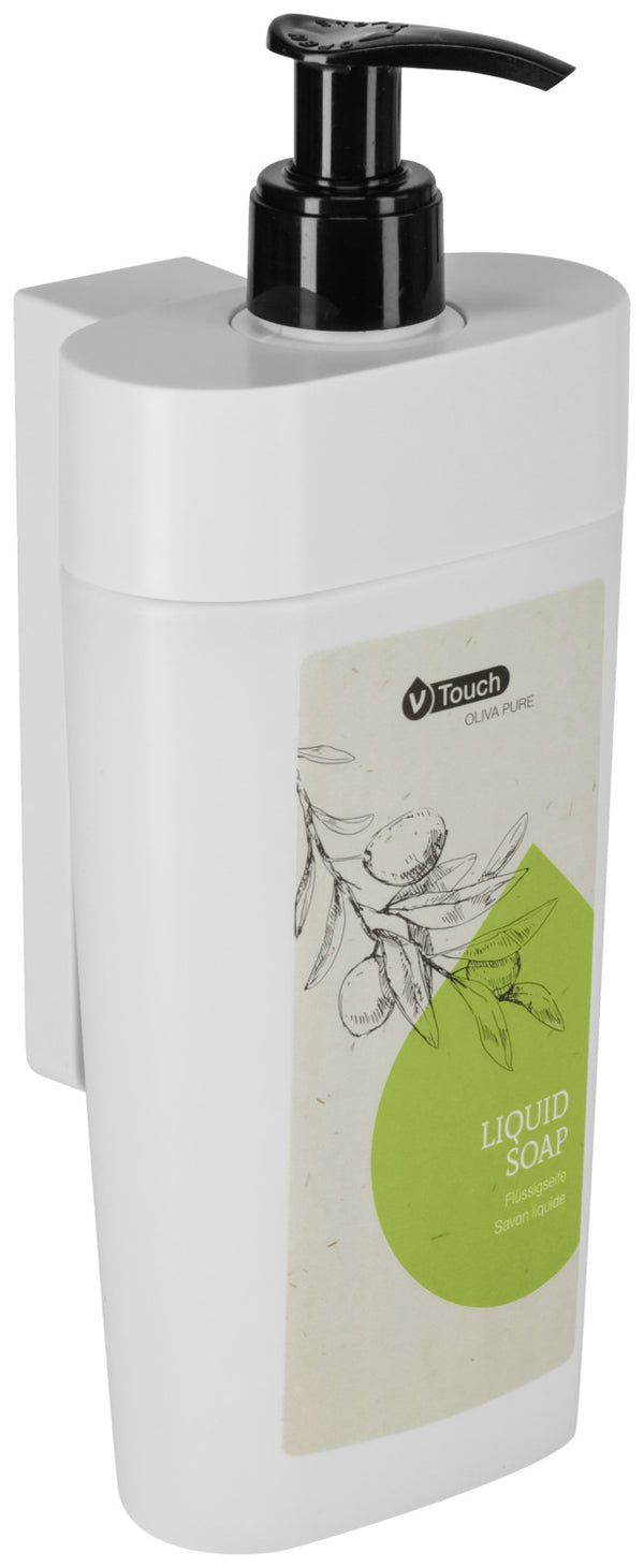 mydło Oliva Pure w dozowniku z pompką; 400 ml; zielony; 24 sztuka / opakowanie