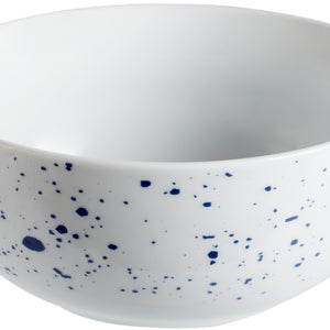 miska Mixor z kropkami; 470ml, 13x5.7 cm (ØxW); biały/niebieski; okrągły; 6 sztuka / opakowanie