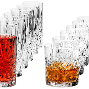 zestaw szklanek Melodia 12 częściowy; 360ml, 8.2x15 cm (ØxW); transparentny