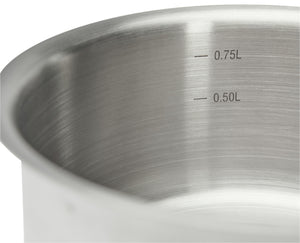 Stielkasserolle Prim Appety; 14 cm (Ø); srebro