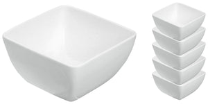 miseczka Bali; 490ml, 12x12x6.5 cm (DxSxW); biały; kwadrat; 6 sztuka / opakowanie