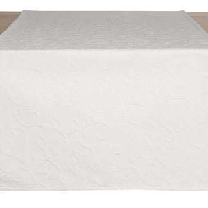 bieżnik Biella; 40x130 cm (SxD); biały; prostokątny