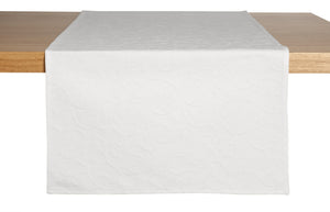 bieżnik Biella; 40x130 cm (SxD); biały; prostokątny