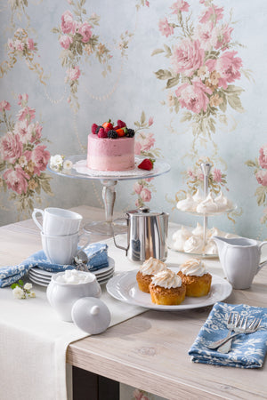 dzbanek do kawy Amely z pokrywką; 400ml, 8x17 cm (ØxW); biały; okrągły; 4 sztuka / opakowanie