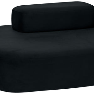 Sofa Norsk Samt; 154x106x70 cm (SxGxW); czarny