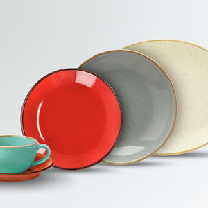 zestaw próbny porcelany Sidina 5 częściowy; wielokolorowy