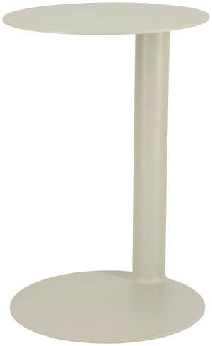 Outdoor-Beistelltisch Elaris; 33.5x50 cm (ØxW); beżowy; okrągły