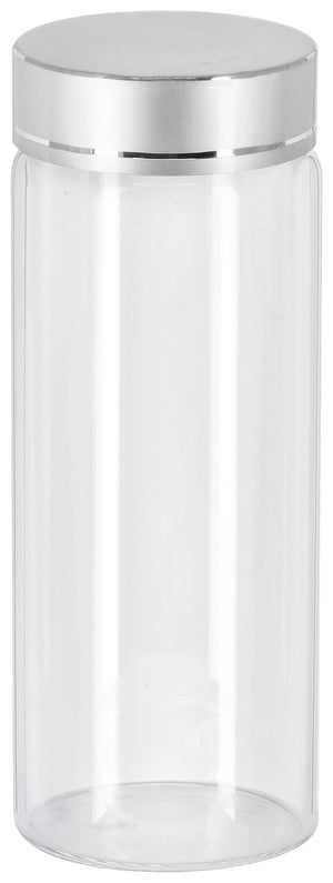 pojemnik szklany Aurelia; 155ml, 4.7x12 cm (ØxW); szary/transparentny; cylindryczny; 6 sztuka / opakowanie