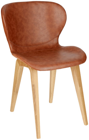 Schalenstuhl Dakota; 50x53x82 cm (SxGxW); siedzisko koniak