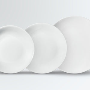 zestaw próbny porcelany Lissabon 3 częściowy; biały