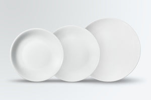 zestaw próbny porcelany Lissabon 3 częściowy; biały