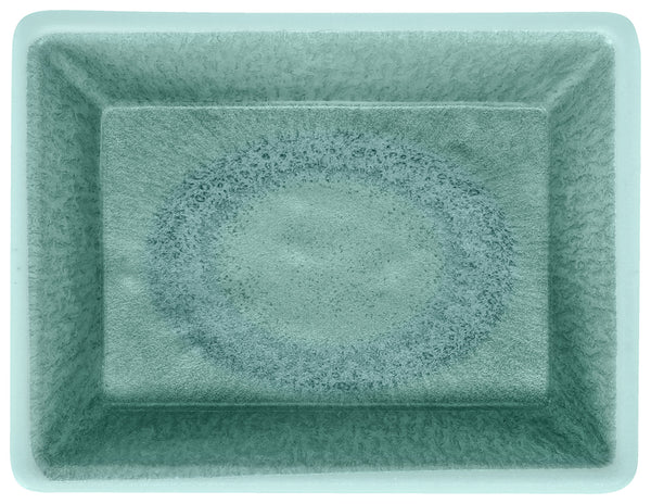 Mini-Schälchen  Torto rechteckig; 70ml, 8.3x6.4x3 cm (DxSxW); turkusowy/niebieski; prostokątny; 6 sztuka / opakowanie