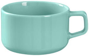 Milchkaffee-Obertasse Alegria; 330ml, 9.9x6.4 cm (ØxW); turkusowy; okrągły; 6 sztuka / opakowanie