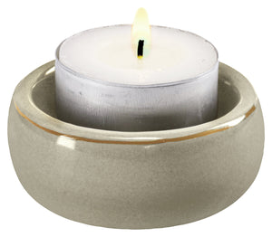 świeczka tealight Momoka; 6.2x3.1 cm (ØxW); taupe; 2 sztuka / opakowanie