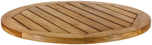 Outdoor-Teak-Tischplatte Mirello rund; 80 cm (Ø); brązowy; okrągły