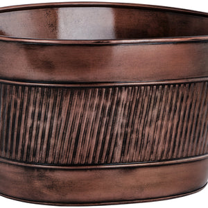 misa do szampana Rancho; 34000ml, 52x40x29.5 cm (DxSxW); miedź