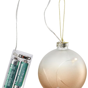kula LED Hina; 8 cm (Ø); brązowy; 2 sztuka / opakowanie