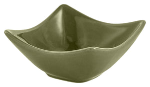 mini miseczki  Saxo; 50ml, 7.5x7.5x3.5 cm (DxSxW); oliwka; kwadrat; 12 sztuka / opakowanie