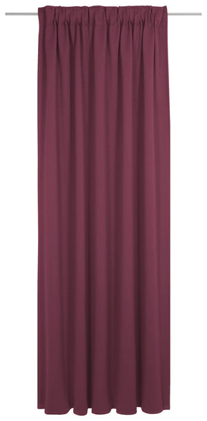 Blickdichter Vorhang Opal; 132x225 cm (SxW); bordo