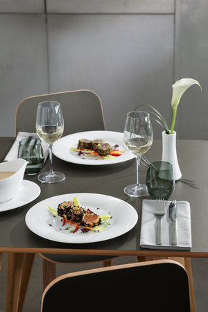 spodek do sosjerki Pallais; 24.5x19.5 cm (DxS); biały; owalny; 4 sztuka / opakowanie