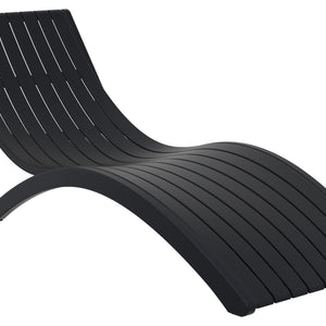 leżanka Slim; 180x72x70 cm (DxSxW); czarny