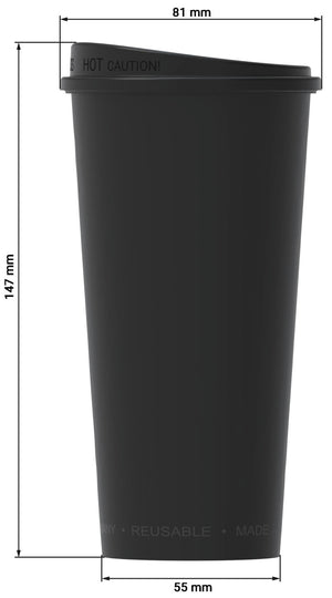 kubek do wielokrotnego użytku Michigan z pokrywką; 400ml
