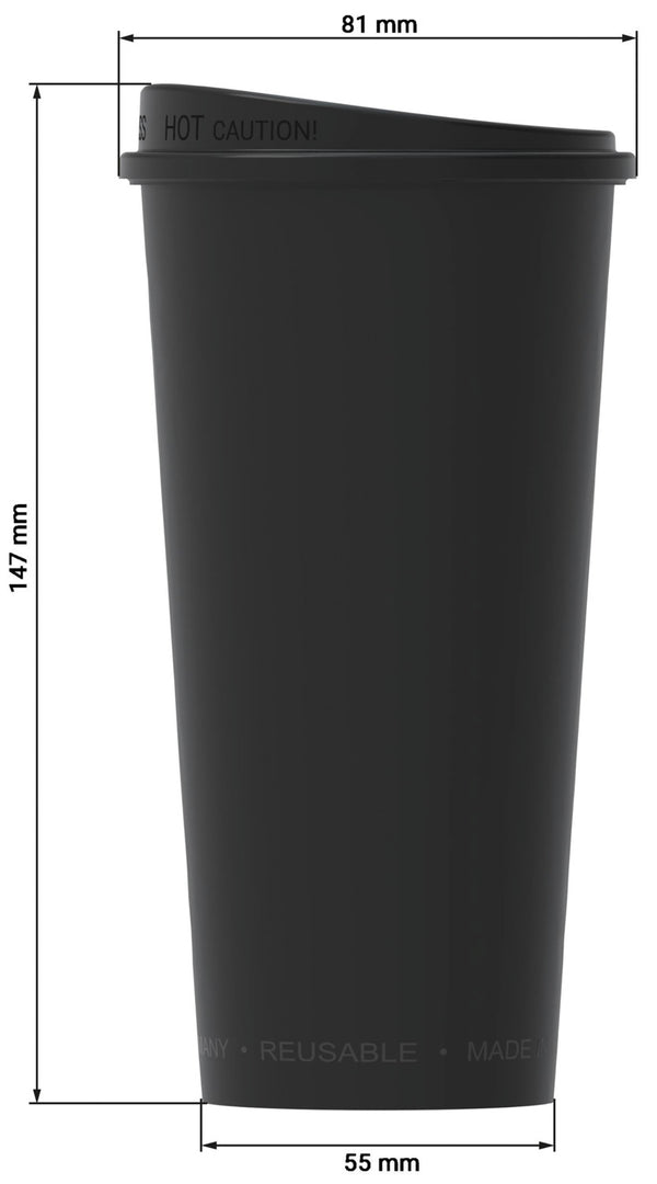 kubek do wielokrotnego użytku Michigan z pokrywką; 400ml
