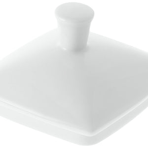 pokrywka zapasowa do dzbanka do herbaty Melbourne; biały; kwadrat; 6 sztuka / opakowanie