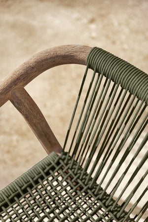 Outdoor-Stuhl Kando; 58x58x75 cm (SxGxW); siedzisko oliwka