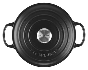 Bräter Signature rund 24 cm; 4200ml, 24x17.2 cm (ØxW); czarny; okrągły