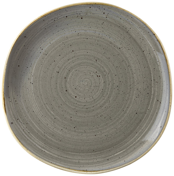 talerz płaski Stonecast Peppercorn organiczny; 26.4 cm (S); szary/brązowy; organiczny; 12 sztuka / opakowanie