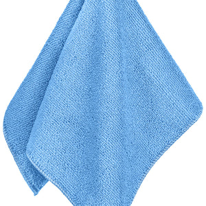 ściereczka z mikrofibry Clean; 35x35 cm (SxD); niebieski; kwadrat; 5 sztuka / opakowanie