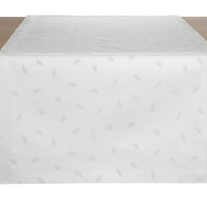 bieżnik Augsburg; 40x130 cm (SxD); biały; prostokątny