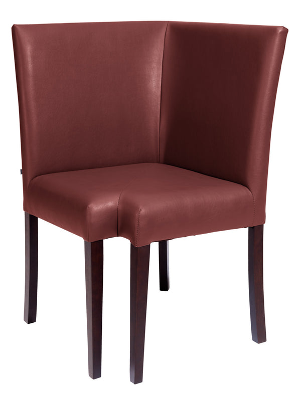 element narożny Elegance; 63x63x95.5 cm (SxGxW); siedzisko bordo