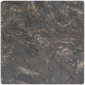 blat Topalit kwadratowy; 70x70 cm (DxS); czarny/złoto/marmurkowy; kwadrat