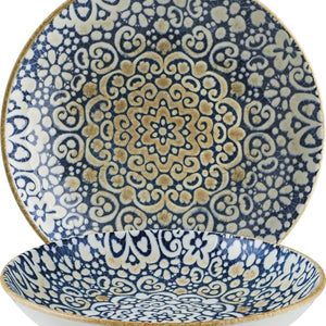 talerz głęboki Alhambra; 1000ml, 23x4 cm (ØxW); niebieski/biały/brązowy; okrągły; 6 sztuka / opakowanie