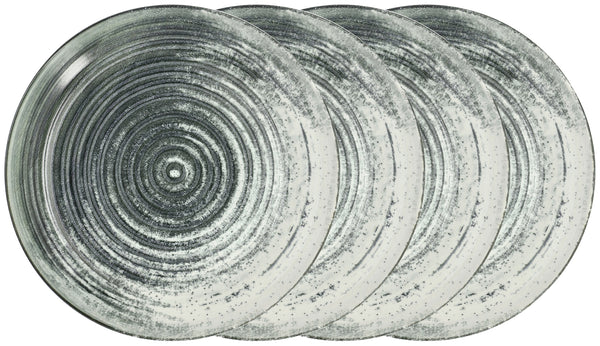 talerz głęboki Etana; 1200ml, 26x4.5 cm (ØxW); biały/antracyt; okrągły; 4 sztuka / opakowanie